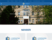 Tablet Screenshot of gimnazija-karlovac.hr